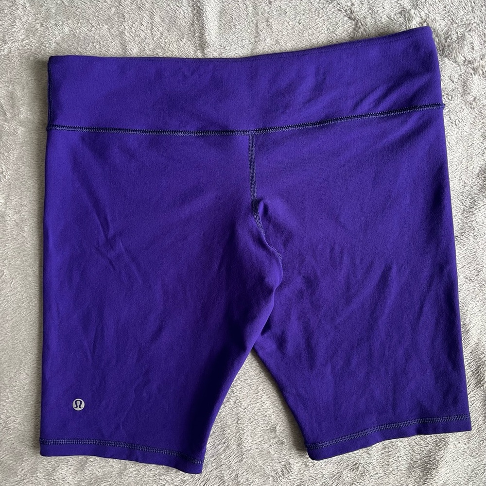 lululemon athletica Purple High-Rise Stretch Bike Shorts